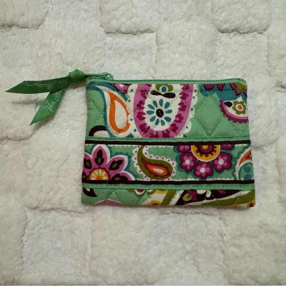 Vera Bradley Tutti Frutti Quilted Coin Purse, 5” x 3.75”, Retired Pattern